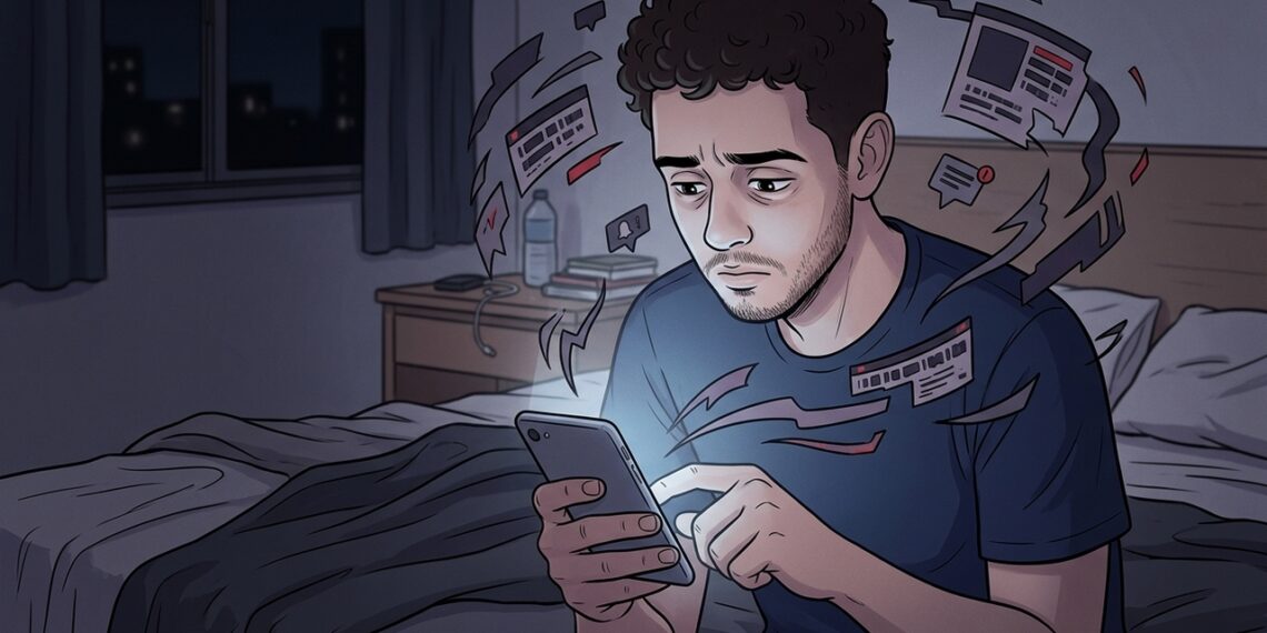 O que é o "doomscrolling" e como isso afeta a saúde mental dos jovens?