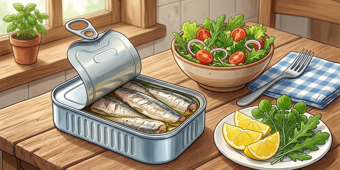 Sardinha em lata pode competir com peixes caros? O que observar em ômega-3, cálcio e praticidade