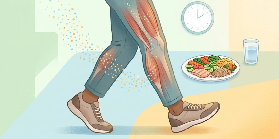 Caminhar 10 minutos após comer: o estudo de 2025 sobre pico de glicose depois da refeição