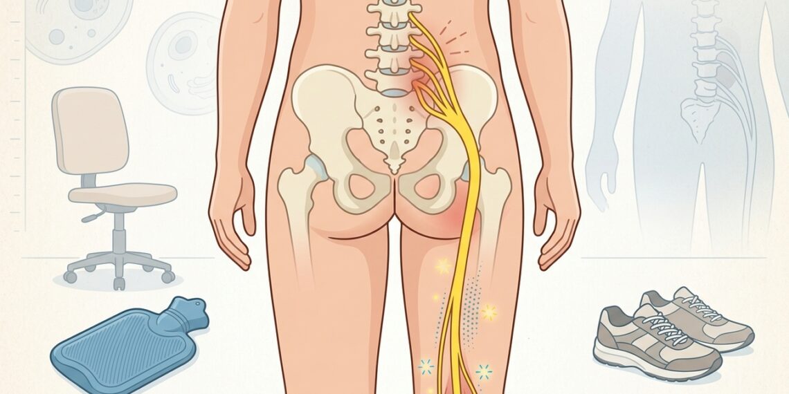 Dor lombar que desce pela perna: a pista que diferencia ciática de dor muscular comum
