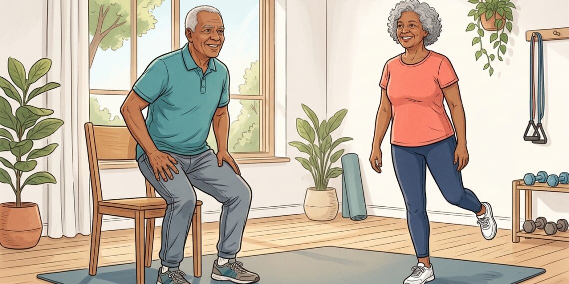 Para maiores de 65 anos: o treino que combina força e equilíbrio para proteger autonomia por mais tempo