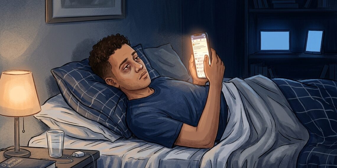Para dormir melhor, não se deve usar telas luminosas nos minutos que antecedem o sono