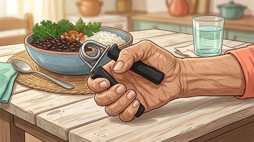 Muitas pessoas a partir dos 50 anos sentem que perdem força nas mãos e nas pernas. Isso tem a ver com a perda natural de massa muscular
