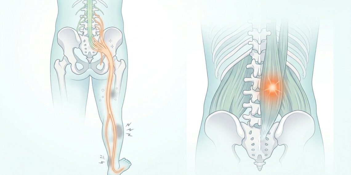 Dor lombar que desce pela perna: a pista que diferencia ciática de dor muscular comum