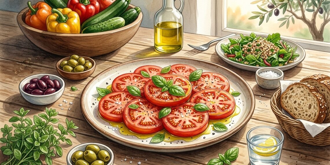 O tomate com azeite é uma combinação simples que faz bem ao coração