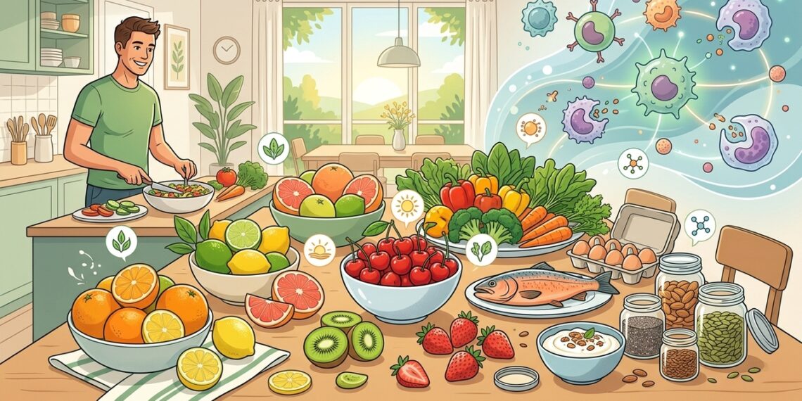 Alimentos que ajudam a manter a imunidade em dia