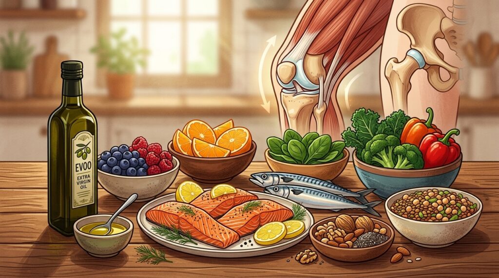 Seis dicas alimentares que melhoram a dor e a mobilidade em pessoas com osteoartrite