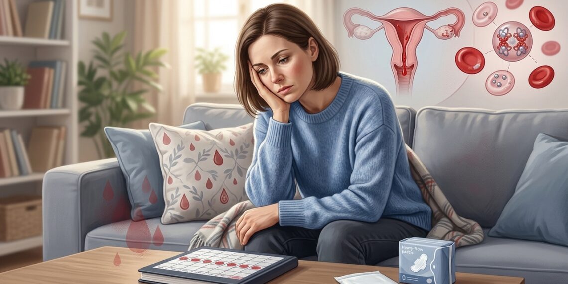 Menstruações intensas são uma das principais causas de deficiência de ferro em mulheres jovens e em idade reprodutiva