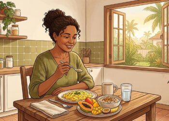 O jejum intermitente deve durar pelo menos 12 horas, e depois disso deve-se tomar um bom café da manhã