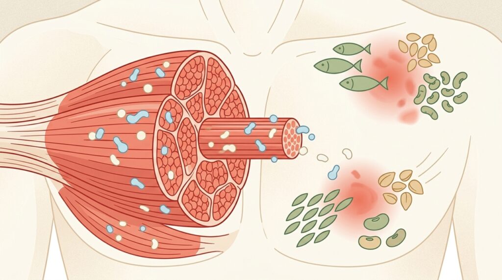 Proteínas: quais aumentam a inflamação e quais ajudam na recuperação muscular?
