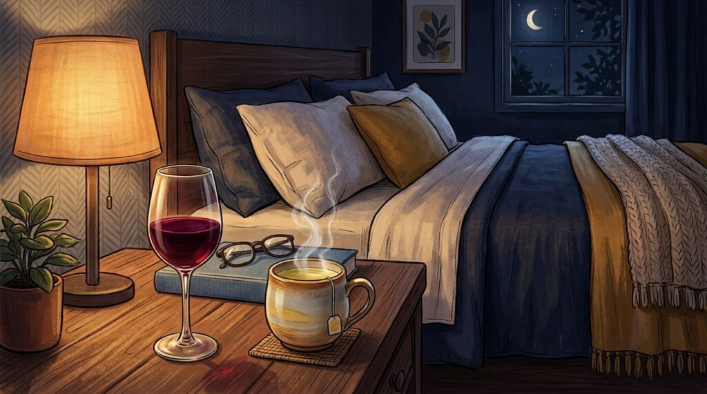 Para um sono mais tranquilo, não se deve consumir álcool perto da hora de dormir