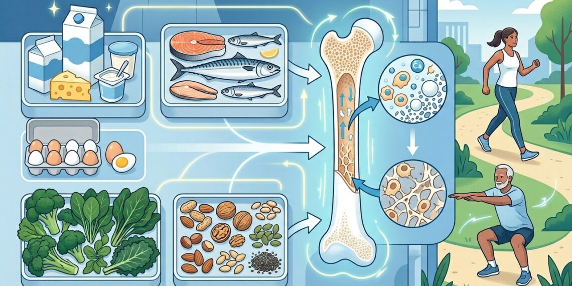 O que comer para fortalecer os ossos: a relação entre nutrição e saúde óssea