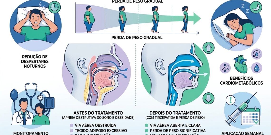 Como uma molécula dupla para controle de peso e glicose pode ajudar no tratamento de um distúrbio grave do sono