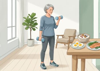 Depois dos 50, comer mais proteína não basta: por que força e equilíbrio precisam entrar no plano