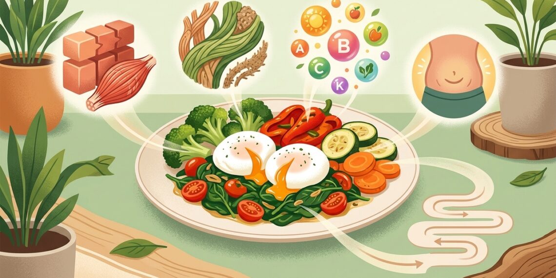 O ovo com legumes é uma refeição simples e completa que faz bem à saúde