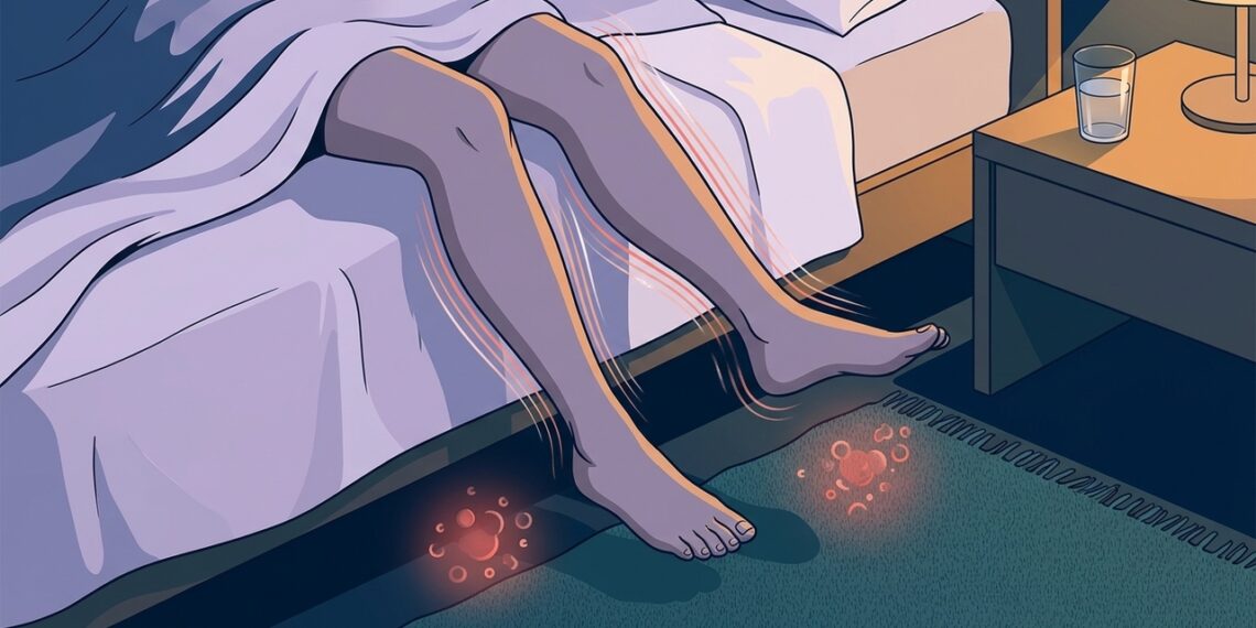 Pernas inquietas à noite: o elo com ferro baixo que muita gente ignora