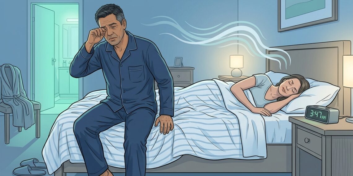 Levantar para urinar à noite nem sempre é água demais: o sinal pouco lembrado de apneia do sono