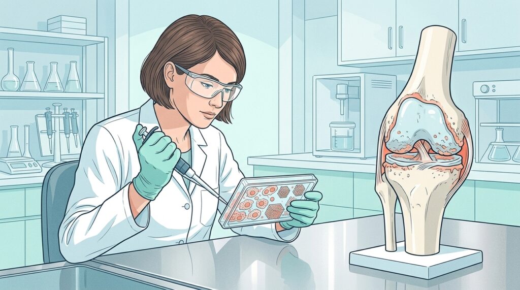 O sangue menstrual repara a cartilagem no tecido osteoartrítico