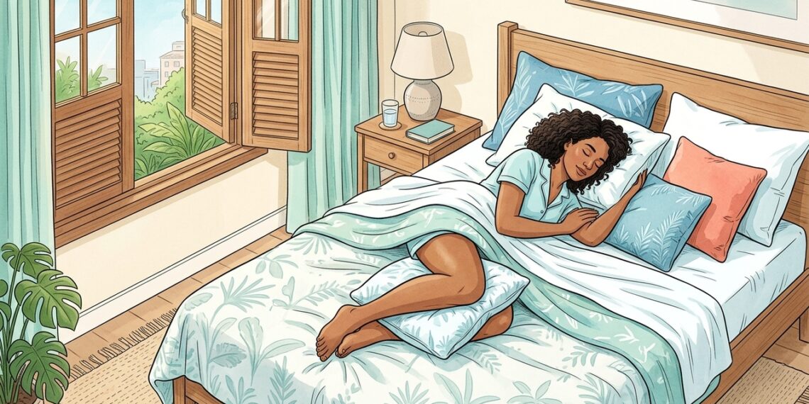 Dormir de lado ou de barriga para cima: qual posição pode ajudar coluna, refluxo e apneia do sono