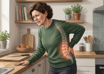 Dor nas costas que piora ao ficar em pé: quando trocar exercícios intensos por água, pilates ou mobilidade