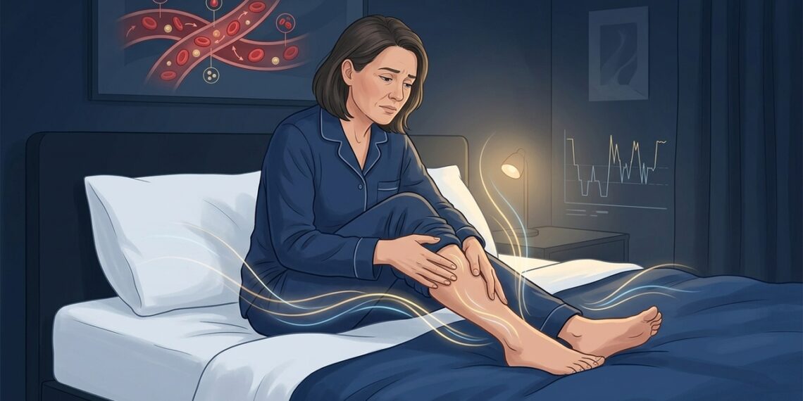 Pernas inquietas à noite podem indicar falta de ferro mesmo quando o hemograma parece normal