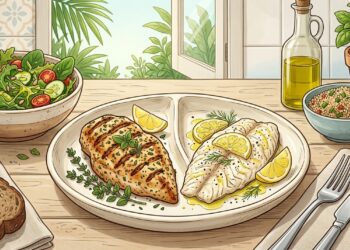 Frango ou peixe: qual é a melhor opção para controlar as gorduras, as proteínas e a saúde do coração?