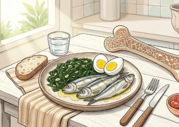 Sardinha, ovos inteiros e folhas verde-escuras formam um poderoso trio para a saúde óssea