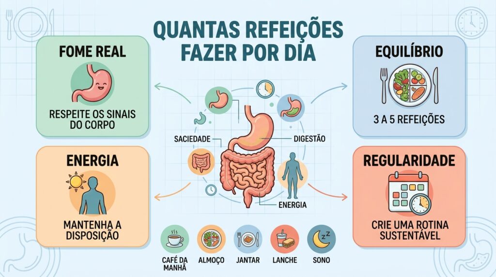 Quatro pilares ajudam a encontrar a frequência ideal das refeições.