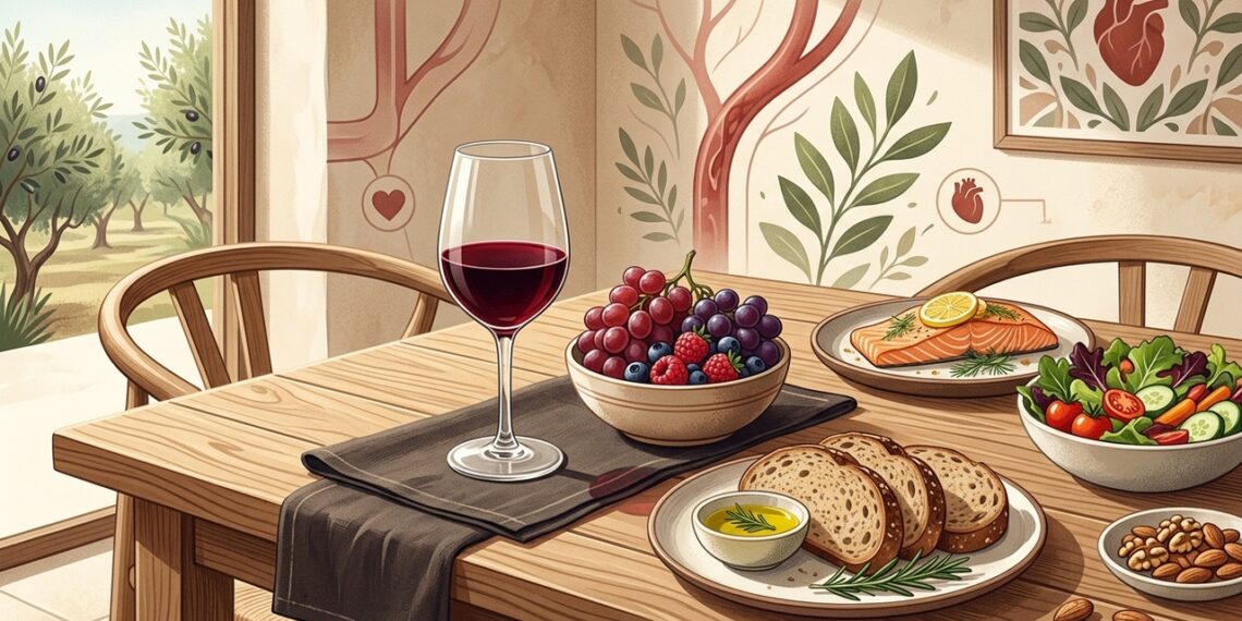 Vinho e coração: o que os estudos recentes realmente dizem sobre esse suposto benefício