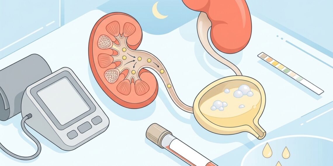 Urina com espuma ou muito xixi à noite: sinais que justificam avaliar albumina e função renal