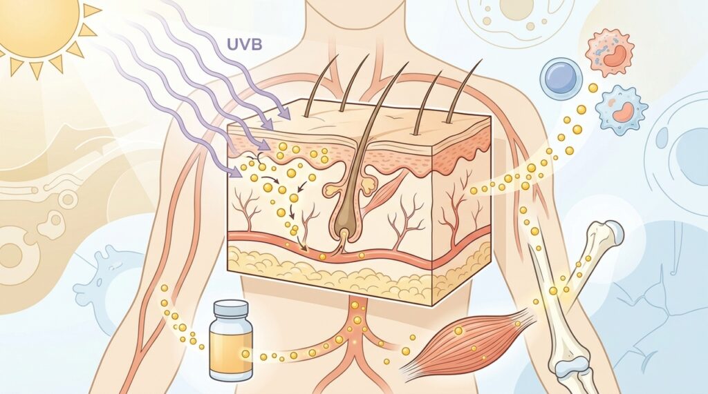 Deficiência de vitamina D: é melhor tomar sol ou suplementos, mesmo no verão?
