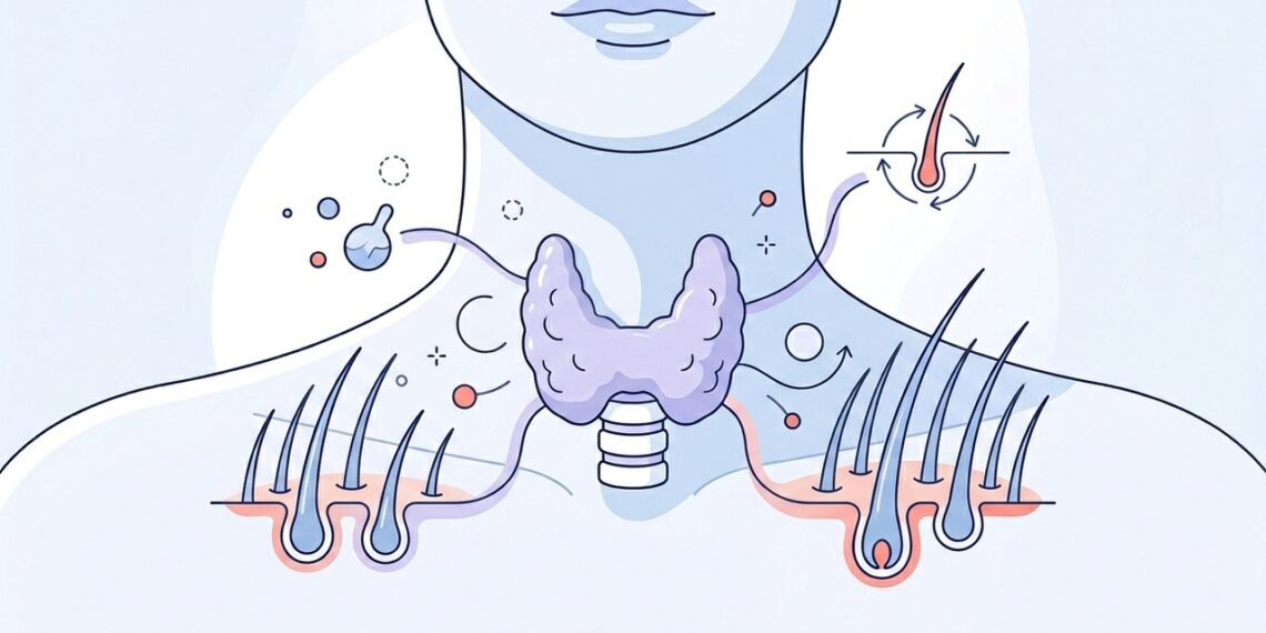 Existe alguma relação entre queda de cabelo e alterações na tireoide?