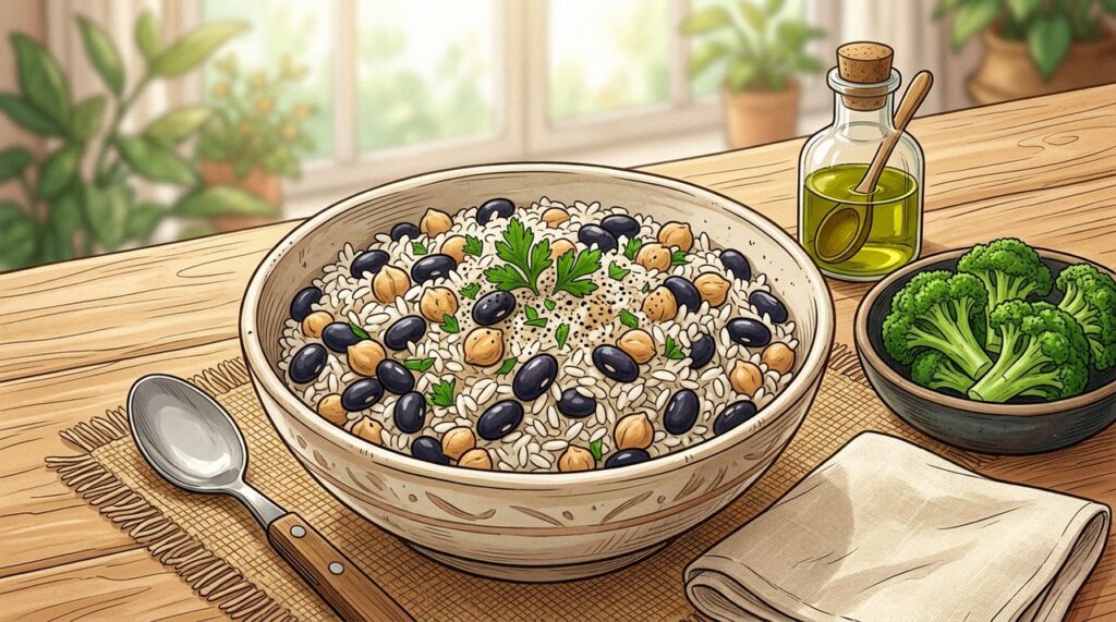 Que alimentos devo combinar com arroz, batatas e massa para evitar picos de açúcar no sangue?