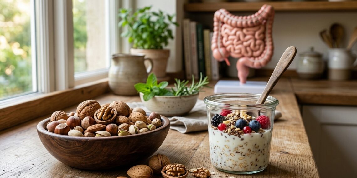 Nozes e microbiota intestinal: o alimento simples que apareceu em estudo sobre ácidos biliares e marcadores de saúde