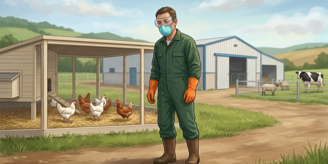 Gripe aviária em aves e gado: quando a exposição no trabalho exige monitoramento de sintomas