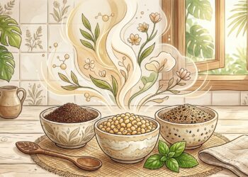 Linhaça, soja em grãos e gergelim formam um poderoso trio para o equilíbrio hormonal feminino