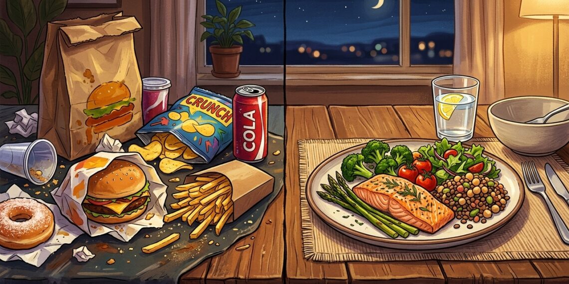 Comer à noite pode não engordar tanto quanto se costumava pensar