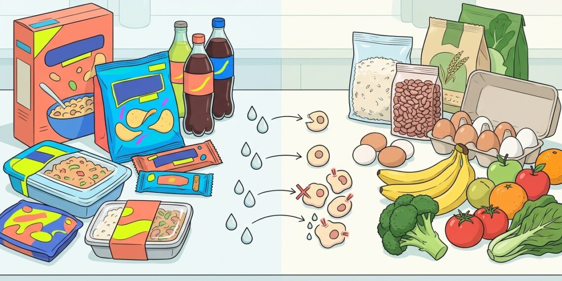 Ultraprocessados e diabetes: o limite diário que apareceu em nova análise de estudos