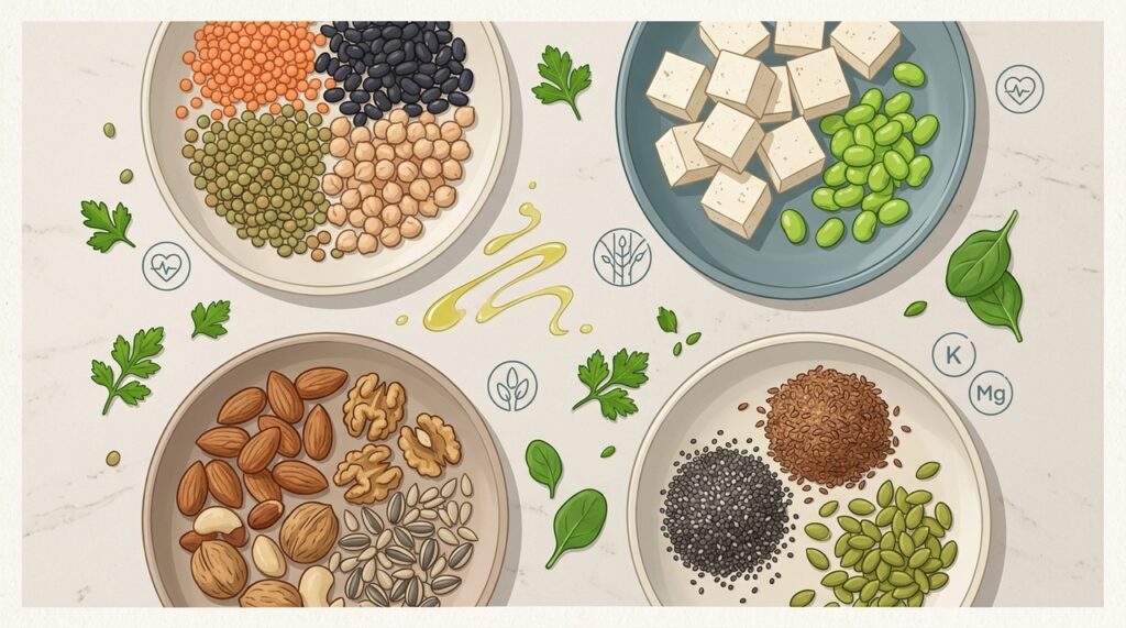 As 4 melhores proteínas vegetais para melhorar a pressão arterial