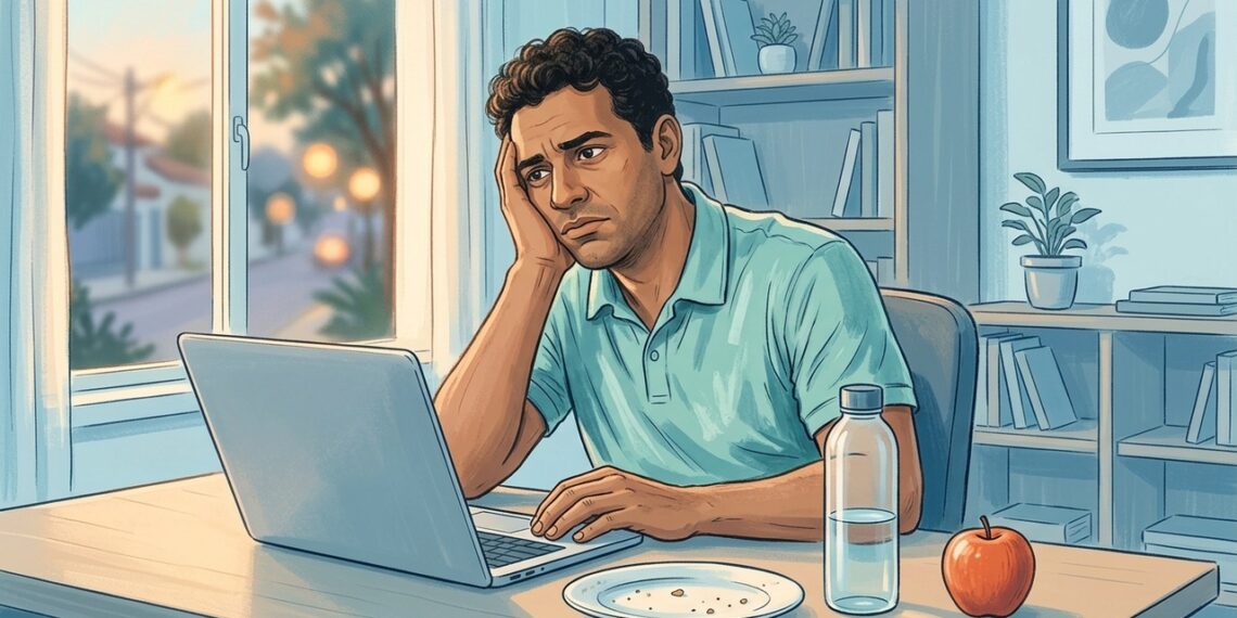 Jejum prolongado afeta humor e concentração. Citar endocrinologia e psiquiatria, com foco no papel da glicose para o cérebro