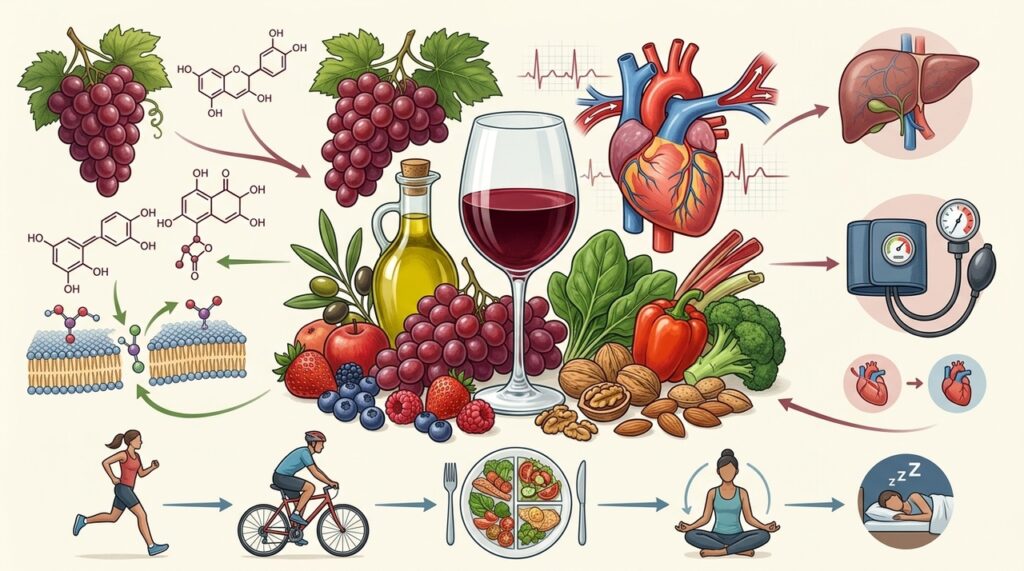 Vinho e coração: o que os estudos recentes realmente dizem sobre esse suposto benefício
