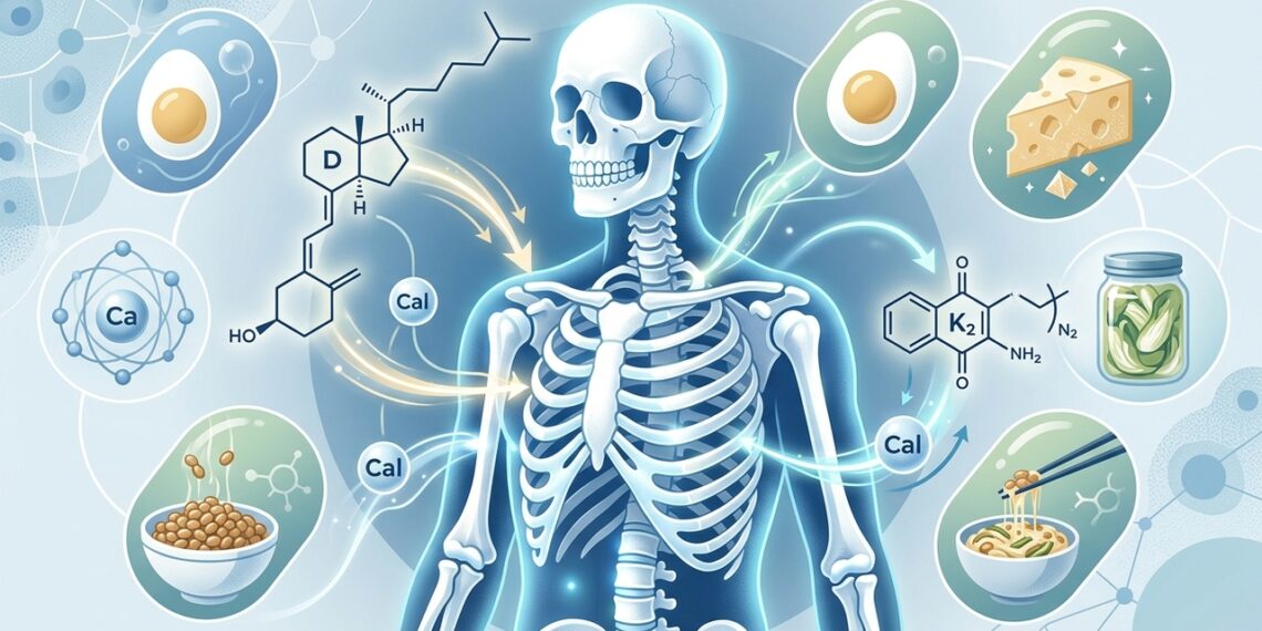 Vitamina K2 e ossos: quando faz sentido investigar junto com cálcio e vitamina D