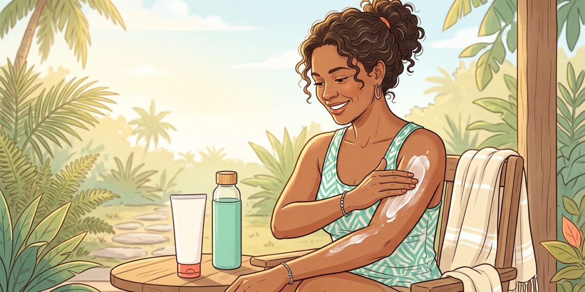 A exposição ao sol deve durar pelo menos 15 minutos por dia, e depois disso deve-se reaplicar o protetor solar para áreas expostas