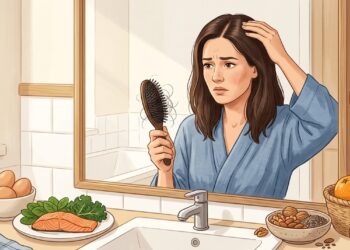 Qual deficiência de vitamina está associada à queda de cabelo intensa