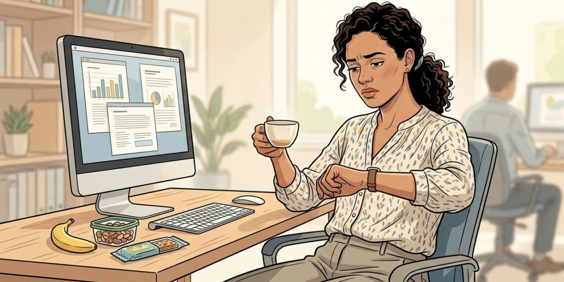 Saúde mental em foco: como pular refeições por correria afeta você