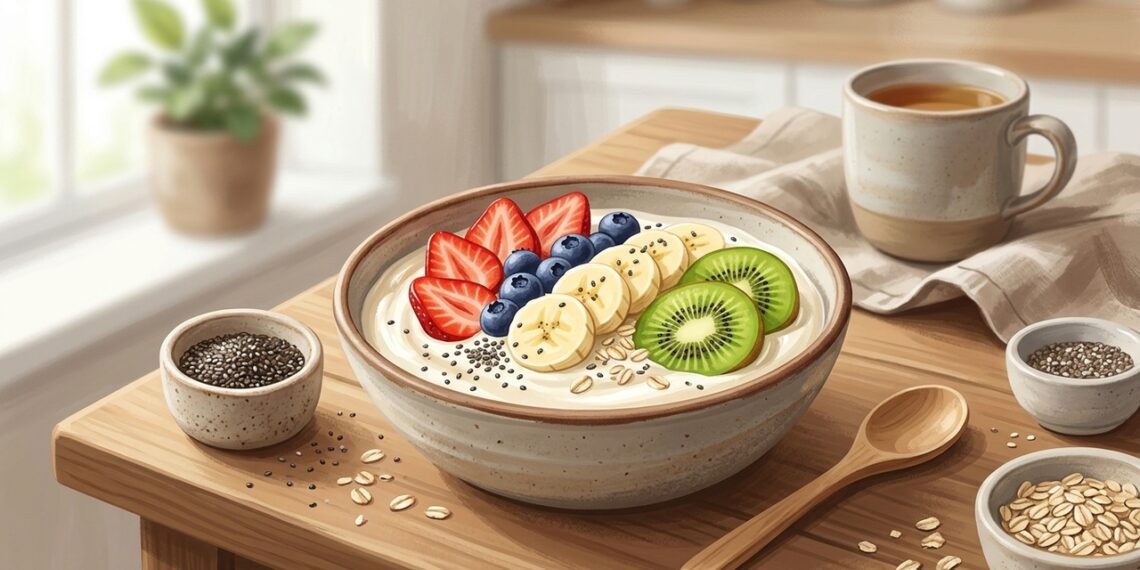 O iogurte com frutas é uma combinação que faz bem ao intestino e à imunidade