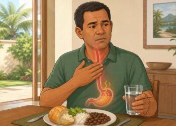 A dificuldade de engolir que aparece aos poucos nem sempre é garganta inflamada: pode ser um sinal de refluxo crônico ou alteração no esôfago