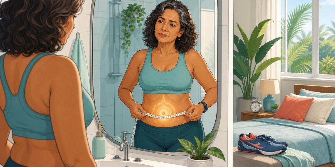 A dificuldade de perder peso na menopausa após os 50 não se deve apenas à queda de estrogênio, mas sim à resistência à insulina silenciosa