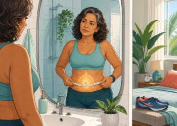 A dificuldade de perder peso na menopausa após os 50 não se deve apenas à queda de estrogênio, mas sim à resistência à insulina silenciosa