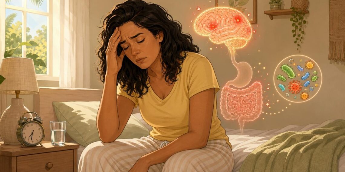 A fadiga crônica não se deve apenas à falta de sono profundo, mas sim à neuroinflamação causada pelo desequilíbrio constante no microbioma intestinal